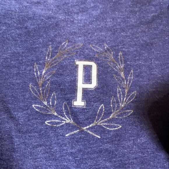 Victoria's Secret PINK 1/4 Zip Long Sleeve Pullover S Cotton Blend Blue - Picture 2 of 6